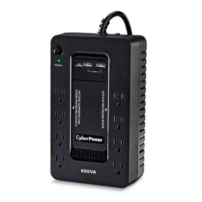 650VA 8-Outlet UPS Battery Backup with USB